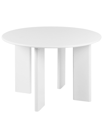 Beliani Esszimmertisch COSMO in Weiß - (W) 120 x (H) 75 x (L) 120 cm