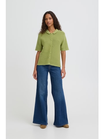 ICHI Kurzarm-Bluse IHDEMUE Loose fit in IGUANA