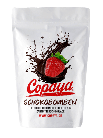 Granar 500g Schokobombe Erdbeeren in Zartbitterschokolade