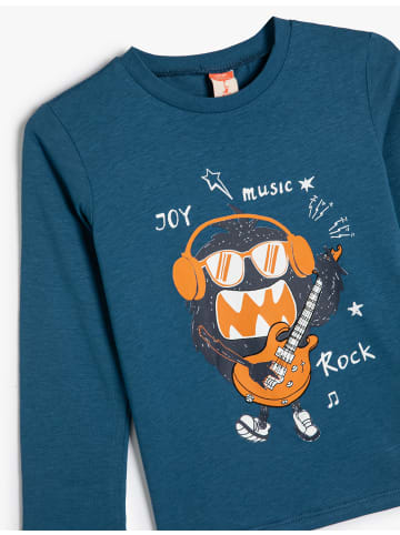 KOTON T-shirt in Blau