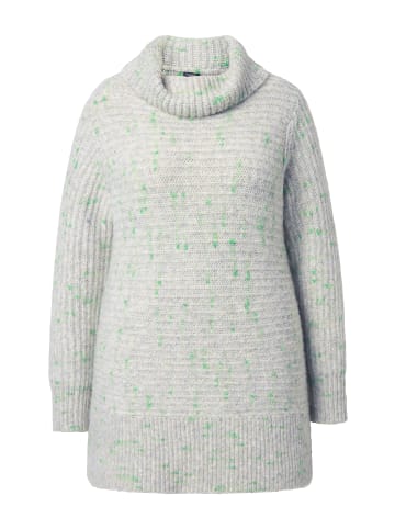 Ulla Popken Pullover in hellgrau mélange