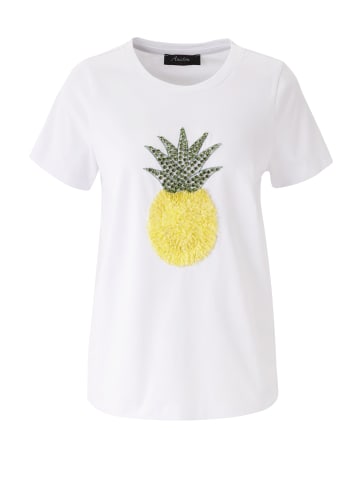 Aniston CASUAL T-Shirt in weiß-gelb-grün