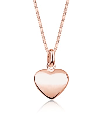 Elli Halskette 925 Sterling Silber Herz in Rosegold