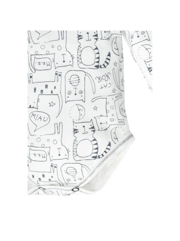 Makoma Langarmbody Katze in weiss