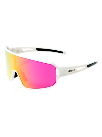 YEAZ SUNWAVE sport-sonnenbrille creme white/pink in pink