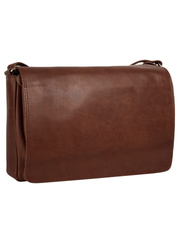 Cluty Umhängetasche echt Leder in cognac