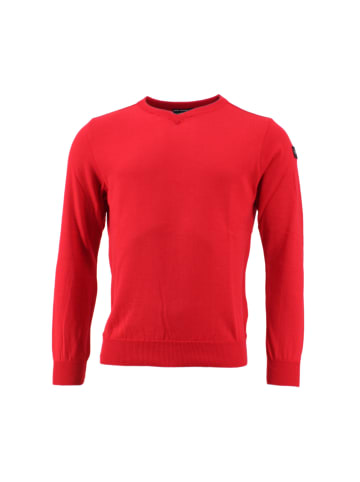 Paul & Shark Pullover Woll V Neck in Rot