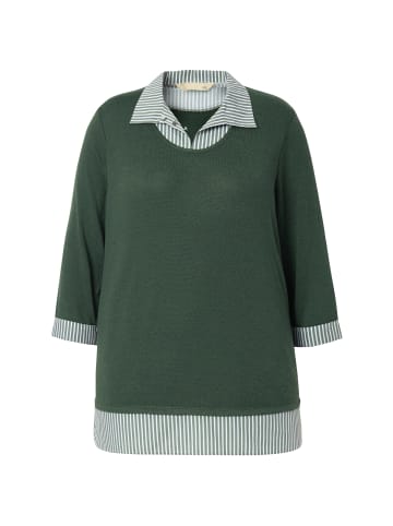 MIAMODA Pullover in dunkel grün