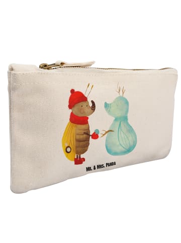 Mr. & Mrs. Panda Kulturbeutel Nachtfalter Schneemann ohne Spruch in Weiß