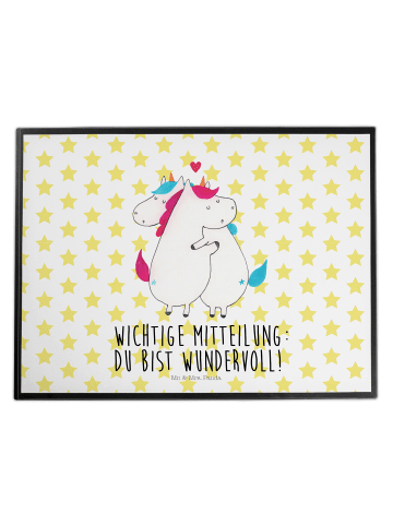 Mr. & Mrs. Panda schreibtischmatte Einhorn Mitteilung mit Spruch in Weiß