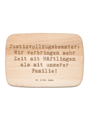 Mr. & Mrs. Panda Frühstücksbrettchen Spruch Justizvollzugsbeamte... in Transparent