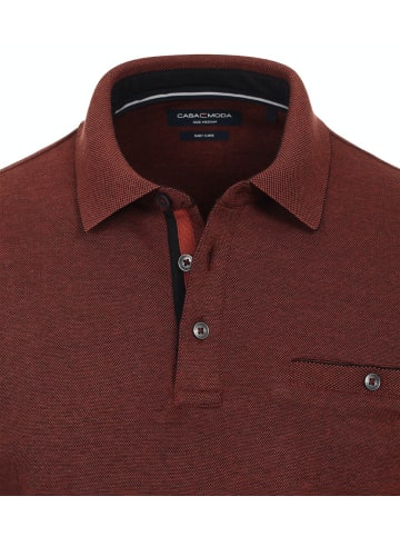 CASAMODA Polo-Shirt Langarm gestreift in Rot