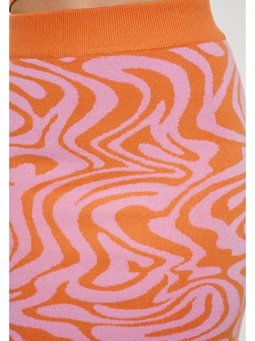 Swirly Damen Rock in PINK ORANGE