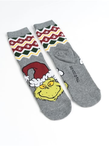 The Grinch The Grinch Socken XMAS Sneaker Strümpfe in grau