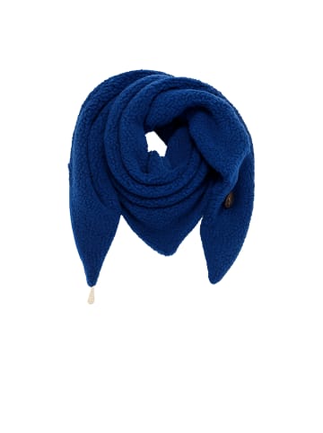 Faera Weicher Strickschal mit Fransen für stilvolle Winterlooks in Blau
