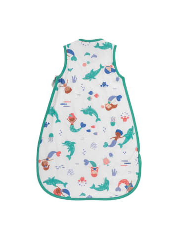 Schlummersack Babyschlafsack, 1.0 TOG in Weiß-Türkis