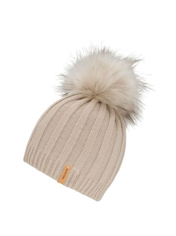 Chillouts Headwear Bommelmütze Lorena in Beige