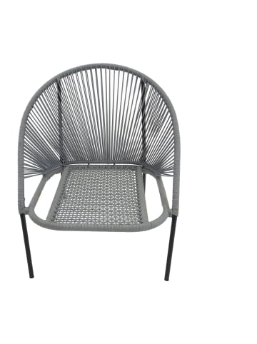 ebuy24 Loungestuhl Lindos Grau 2er Set