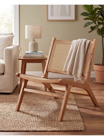 Beliani Sessel MIDDLETOWN in Naturfarben - (W) 60 x (H) 72 x (L) 83 cm