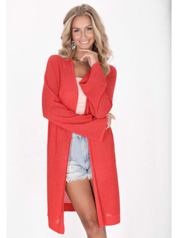 IZIA Women Cardigan in orange