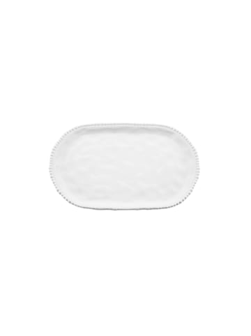 Almina Pearly Servierschale aus hochwertigem Porzellan - Elegant & zeitlos in Weiß