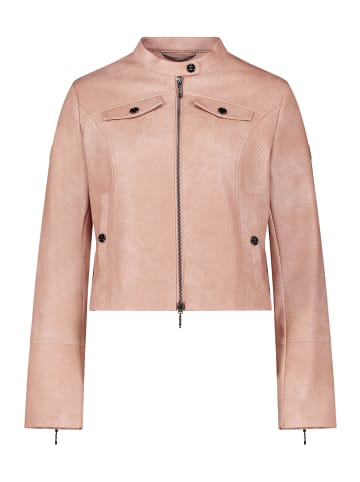 AMBER & JUNE Casual-Jacke mit Stehkragen in Misty Rose