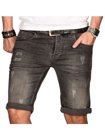 Alessandro Salvarini Jeansshorts Salvarini-Shorts-Multi1 in Dunkelgrau