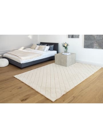 Kayoom Teppich Imala 125 in creme - rechteckig