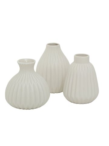 Boltze Vase Esko 3er-Set in weiss