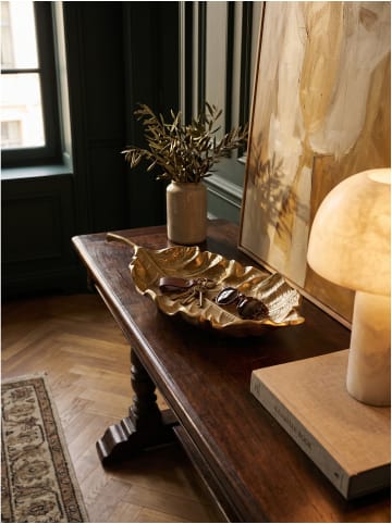KADIMA DESIGN Dekoschale organisch, lackiertes Aluminium, handgefertigt in Gold