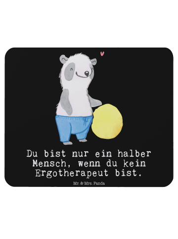Mr. & Mrs. Panda Mousepad Ergotherapeut Herz mit Spruch in Schwarz