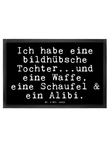 Mr. & Mrs. Panda Fußabstreifer Ich habe eine bildhübsche... mit ... in Schwarz