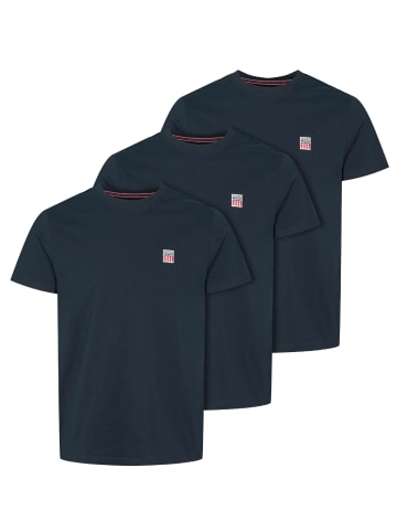 VINSON 3-pack T-shirt Massimo in Sapphire-Sapphire-Sapphire