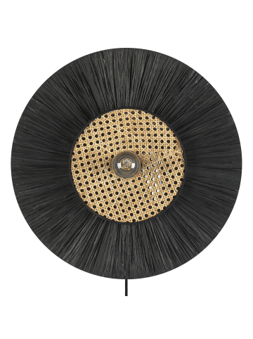 Beliani Wandleuchten YAAPI in Schwarz/Beige - (W) 50 x (H) 12 x (L) 50 cm