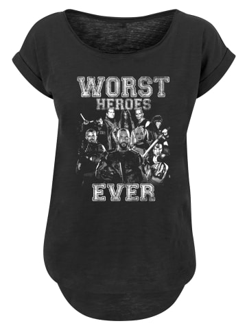 F4NT4STIC Long Cut T-Shirt Suicide Squad Worst Heroes Ever in schwarz