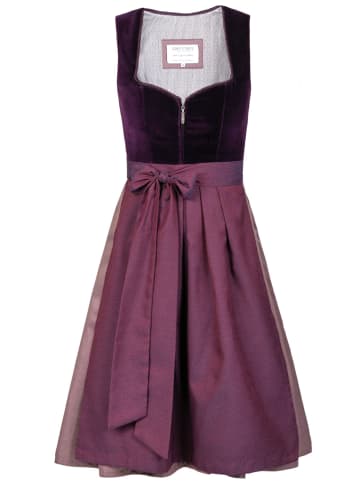 Edelnice Midi Dirndl Viola Samt Lila in lila