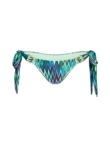 Moda Minx Bikini-Hose Chic in Chevron in Green Chevron