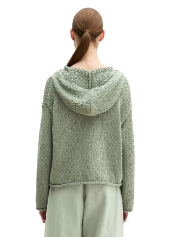 Marc O'Polo Strick-Hoodie loose cropped in Fresh Sage