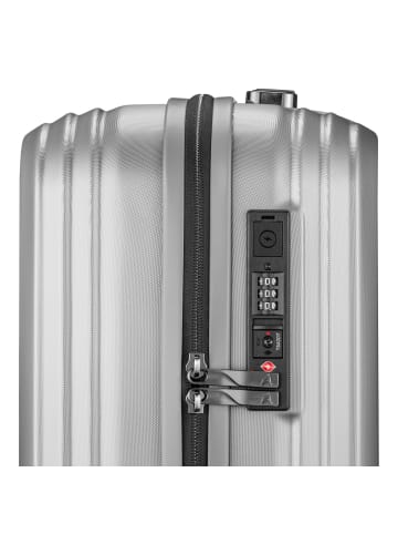 Pack Easy Genius 4 Rollen Kabinentrolley S 54 cm in silber