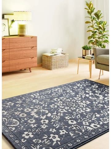 Atticgo Kurzflor-Teppich AMARA in blau/mehrfarbig