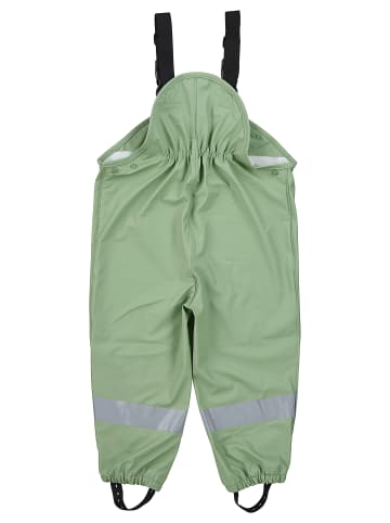Sterntaler Regenträgerhose ungefüttert uni in sattes grün