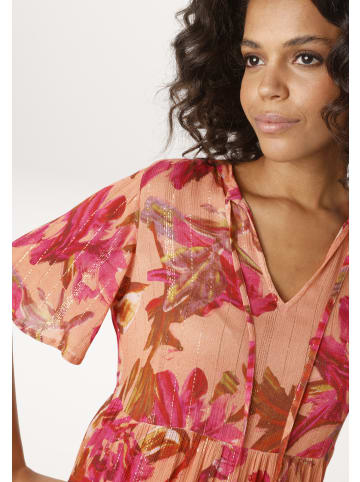Aniston CASUAL Sommerkleid in apricot-fuchsia