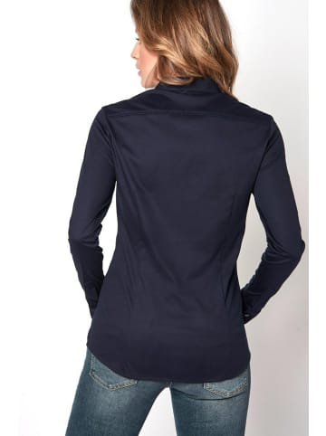 Wappen Longbluse für Damen in blau