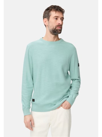 Camel Active Strickpullover aus reiner Baumwolle in Ozean Grün