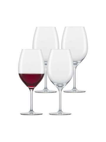 Schott Zwiesel 4er Set Bordeaux Rotweinglas For you in 600 ml in transparent