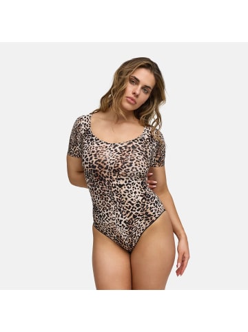 CFAB Figurformender Body mit Slip in Leopard