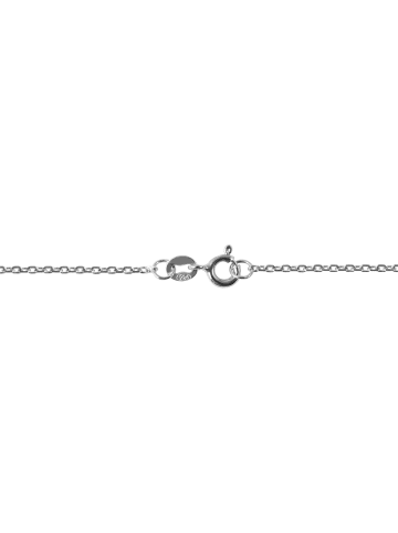 Adeliás Damen Halskette mit Anhänger – Herz aus 925 Silber in silber