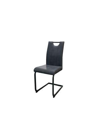 byLiving 2er-Set: Esszimmerstuhl Banff in Vintage Mikrofaser anthrazit