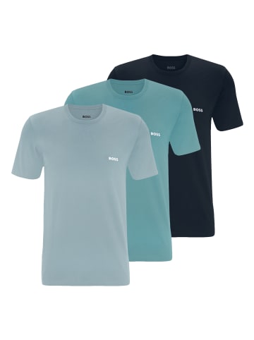 BOSS 3er Pack T-Shirts Crew-Neck in Blau