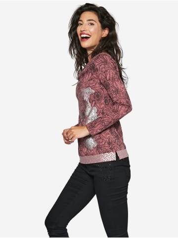 KOROSHI Langarm T-Shirt in rot